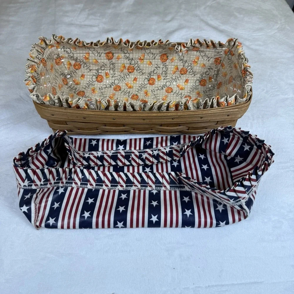 Vintage 1998 Longaberger Basket Halloween Liner Protector Dresden Ohio USA